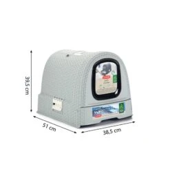 Beeztees Curver Kattenbak Grijs -Dierenwinkel curver kattenbak grijs 2