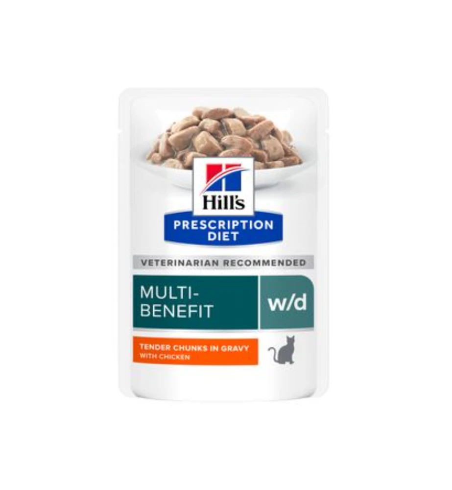 Hill's PD W/D Multi-Benefit Maaltijdzakjes Met Kip - 12 X 85 Gram 3 Hill's PD W/D Multi-Benefit Maaltijdzakjes Met Kip - 12 X 85 Gram