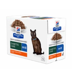 Hill's Prescription Diet M/D Diabetes Care Maaltijdzakjes Met Kip - 12 X 85 Gram -Dierenwinkel hill s prescription diet md diabetes care maaltijdzakjes met kip 12 x 85 gram 1