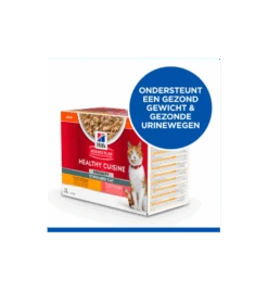 Hill's Science Plan Healthy Cuisine Gesteriliseerde Kat Stoofpotje Kip & Zalm - 4 X 12 X 80 Gram -Dierenwinkel hill s science plan healthy cuisine gesteriliseerde kat stoofpotje kip zalm 4 x 12 x 80 gram 1