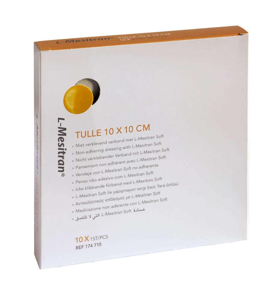 L-Mesitran Tulle 10 X 10 Cm 3 L-Mesitran Tulle 10 X 10 Cm