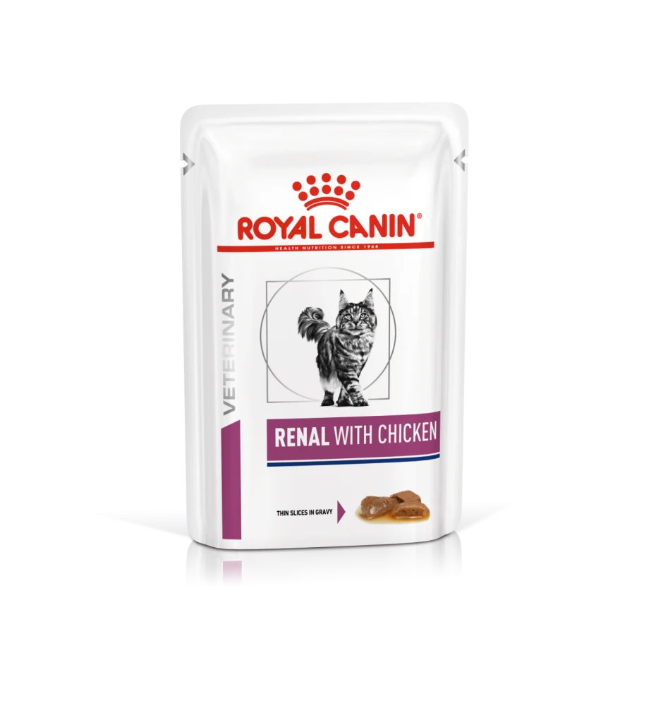 Royal Canin Renal Kip Portie (Morsels In Gravy) - 12 X 85 Gram 3 Royal Canin Renal Kip Portie (Morsels In Gravy) - 12 X 85 Gram